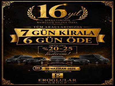 Eroğlular Group'tan 16. Yıla Özel Büyük Kampanya! ????