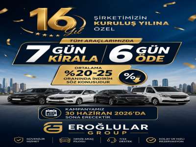 Eroğlular Group'tan 16. Yıla Özel Büyük Kampanya! ????